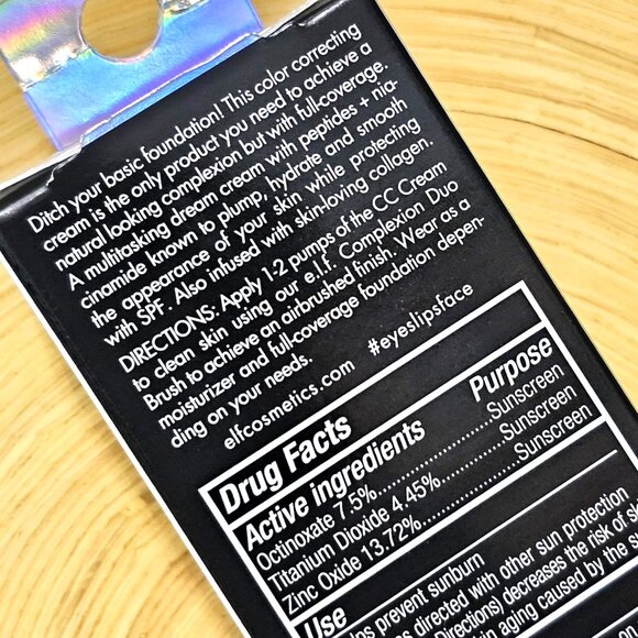 e.l.f. Camo CC Cream, SPF 30 Color-Correcting Face Foundation, Medium 375 N - Picture 8 of 15